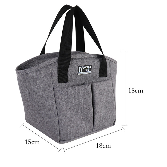 雙兜保溫包新款亞馬遜戶外野餐包手提牛津布便當包定制